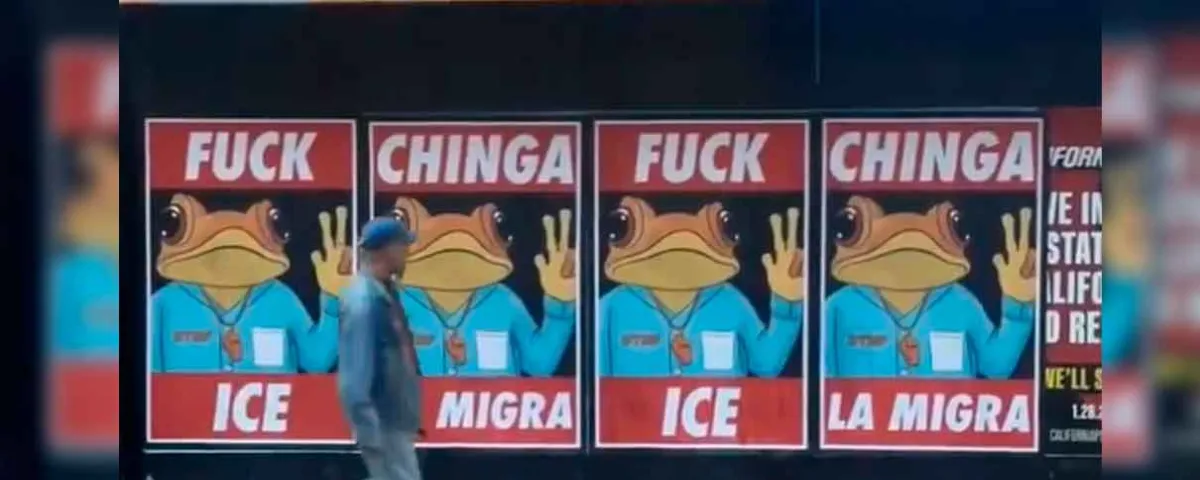 Con frases “ICE Out” y “Chinga la migra” el sapo concho de Bad Bunny inunda San Francisco