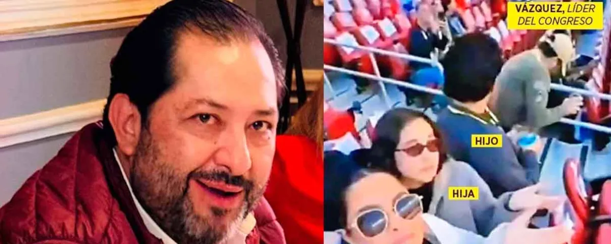 Exhiben a coordinador de MORENA en EDOMEX con su familia en el  Super Bowl LX ¿Y la austeridad a pa´?