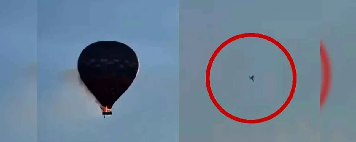 IMÁGENES SENSIBLES. Globo aerostático se incendia en Brasil. Hay 8 muertos 