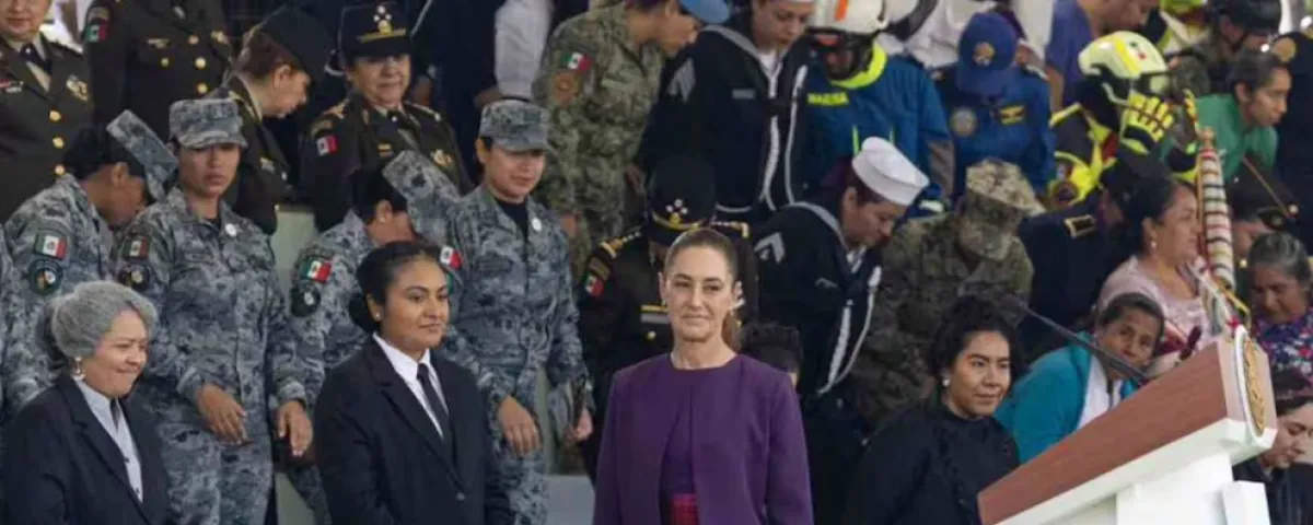 Sheinbaum honra el valor de las mujeres en las fuerzas armadas