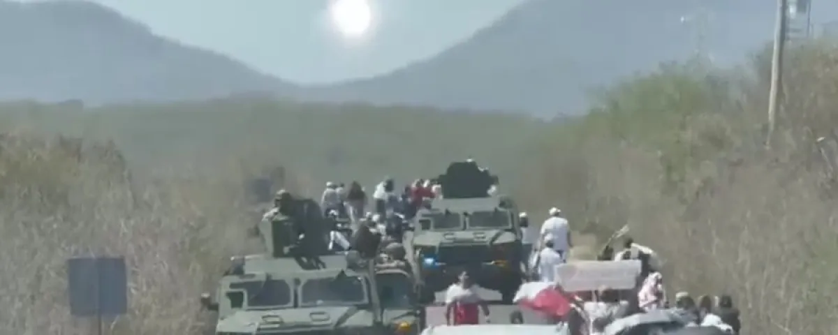 Bajo fuerte despliegue militar, la Presidenta reafirma soberanía y apoyo de seguridad en Culiacán