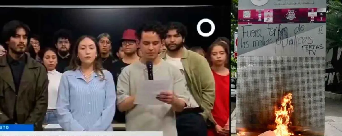 Estudiantes del IPN toman Canal 11 y denuncian presunta malversación de recursos