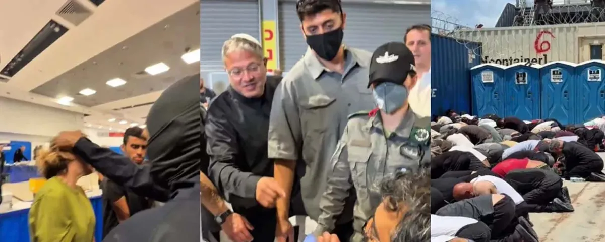 Ministro israelí humilla a activistas de la Flotilla Global Sumud esposados y arrodillados: "¡Bienvenidos a Israel!"